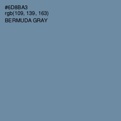 #6D8BA3 - Bermuda Gray Color Image